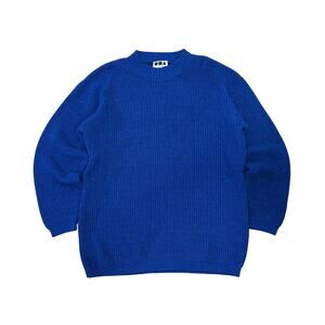 Objectivity made in USA Blue stretchy tinsel sweater OSFM 23x30